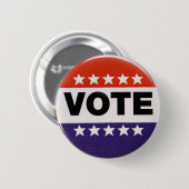 Badge Rond 5 Cm Bouton d'élection de vote (Devant & derrière)