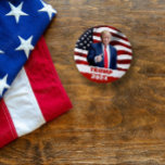 Badge Rond 5 Cm Bouton d'élection du président Trump Photo 2024<br><div class="desc">Bouton d'élection du président Trump Photo 2024</div>