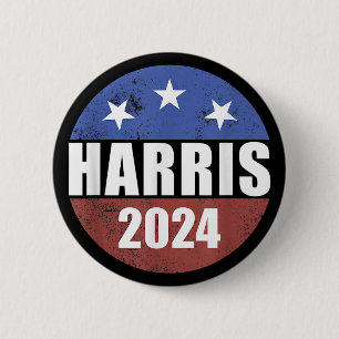 Badge Rond 5 Cm Bouton d'élection Harris 2024 Président Harris