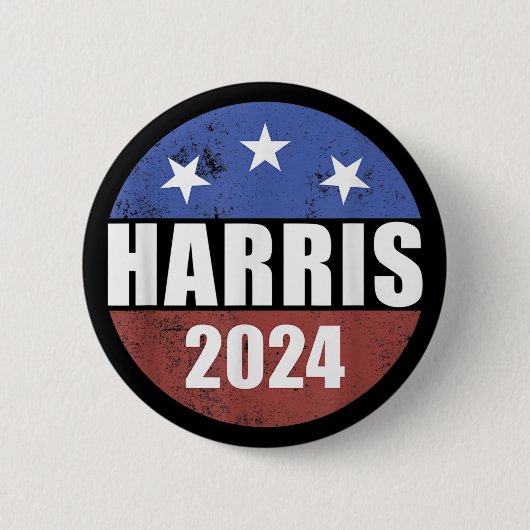 Badge Rond 5 Cm Bouton d'élection Harris 2024 Président Harris (Devant)