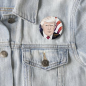 Badge Rond 5 Cm Bouton d'élection Trump 2024 (En situation)