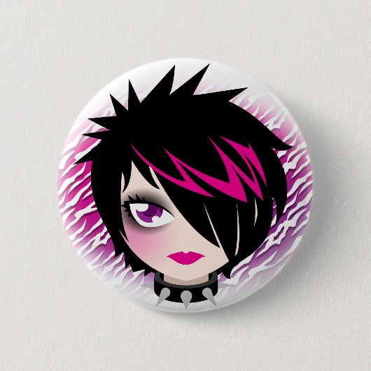 Badge Rond 5 Cm Bouton d'Emo Cutie (Devant)