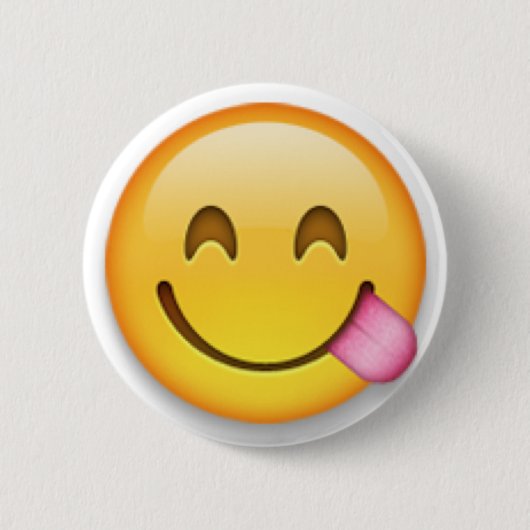 Badge Rond 5 Cm Bouton d'Emoji (Devant)