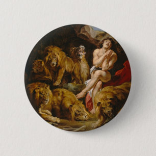 Badge Rond 5 Cm Bouton Den des Lions