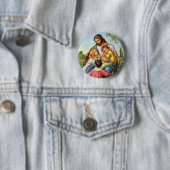 Badge Rond 5 Cm Bouton d'enfants d'amours de Jésus (En situation)