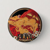 Badge Rond 5 Cm Bouton d'enfer (Devant)