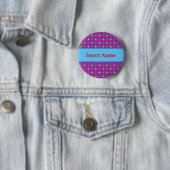 Badge Rond 5 Cm Bouton d'épingle de nom Customisé lumineux (En situation)