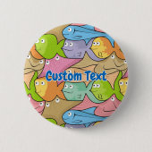 Badge Rond 5 Cm Bouton d'épingle du dessin animé Fishon (Devant)