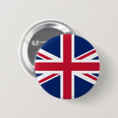 Badge Rond 5 Cm Bouton d'épingle du drapeau britannique Union Jack (Devant & derrière)