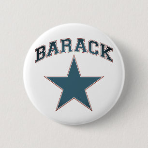 Badge Rond 5 Cm bouton d'épingle étoile barack