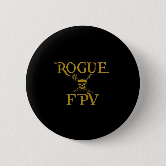 Badge Rond 5 Cm Bouton d'épingle FPV non fiable - Arrondi (Devant)