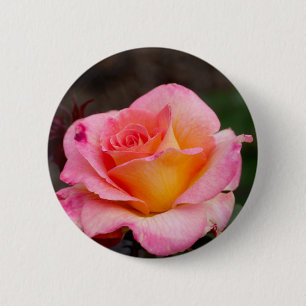 Badge Rond 5 Cm Bouton d'épingle Rose