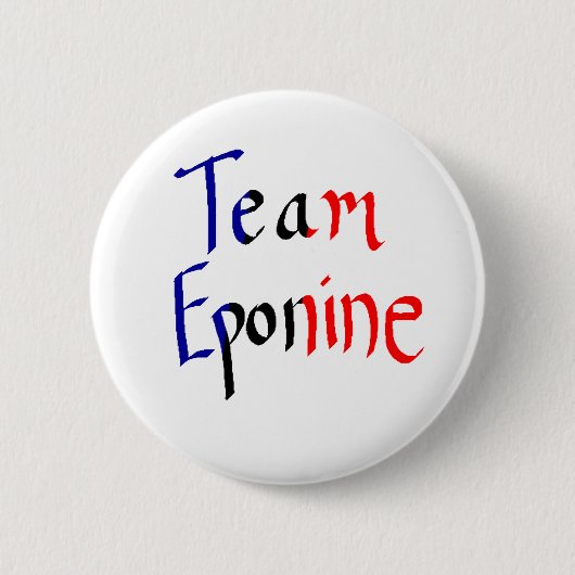 Badge Rond 5 Cm Bouton d'Eponine d'équipe (Devant)