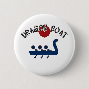 Badge Rond 5 Cm Bouton d'équipe de bateau de dragon