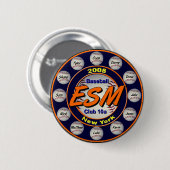 Badge Rond 5 Cm Bouton d'équipe d'ESMBC (Devant & derrière)