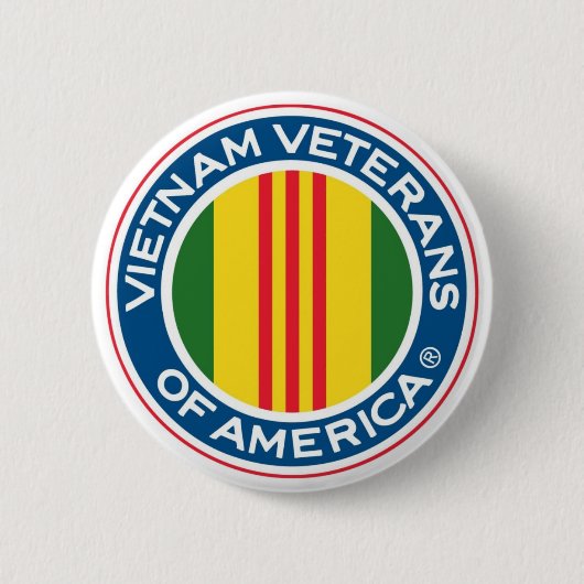 Badge Rond 5 Cm Bouton des anciens combattants du Vietnam (Devant)