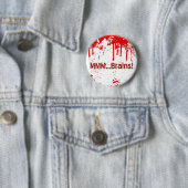 Badge Rond 5 Cm … Bouton des cerveaux MMM (En situation)