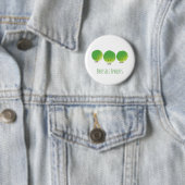 Badge Rond 5 Cm Bouton des choux de bruxelles | (En situation)