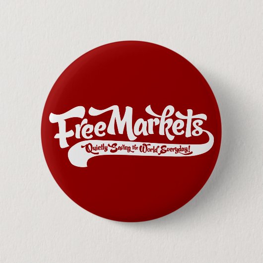 Badge Rond 5 Cm Bouton des marchés libres (Devant)