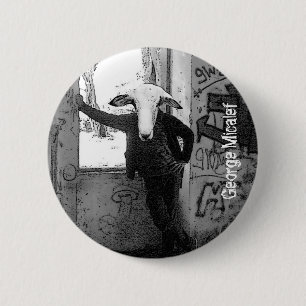 Badge Rond 5 Cm Bouton des moutons de George