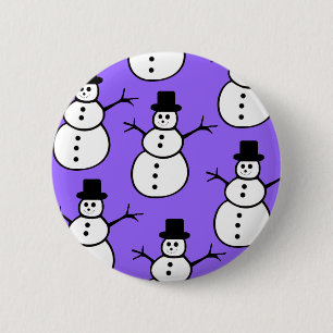Badge Rond 5 Cm Bouton des neiges