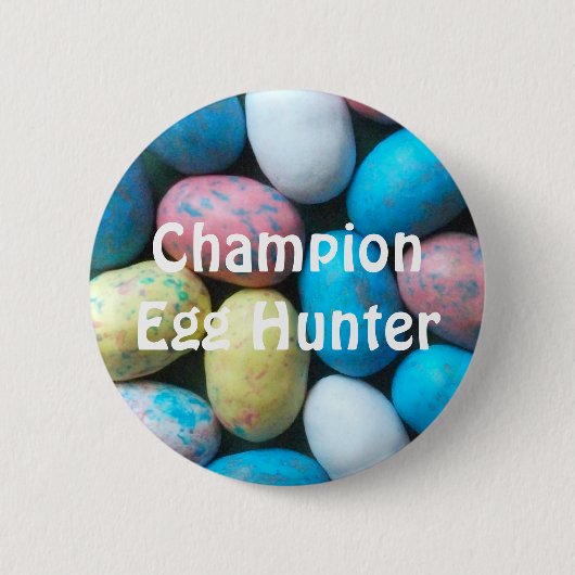 Badge Rond 5 Cm Bouton des oeufs de Pâques Candy (Devant)