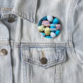Badge Rond 5 Cm Bouton des oeufs de Pâques Candy (En situation)