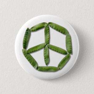Badge Rond 5 Cm Bouton des pois 2 de paix