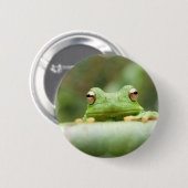 Badge Rond 5 Cm Bouton des yeux de grenouille (Devant & derrière)