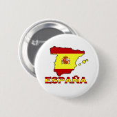 Badge Rond 5 Cm Bouton d'España (Devant & derrière)