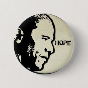 Badge Rond 5 Cm Bouton d'ESPOIR d'Obama