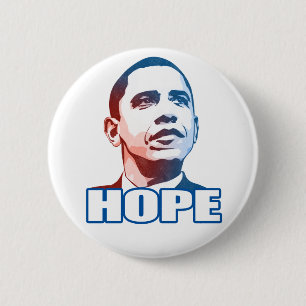 Badge Rond 5 Cm Bouton d'espoir d'Obama
