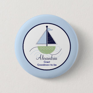Badge Rond 5 Cm Bouton d'étiquette de nom de voilier tendance - Ve