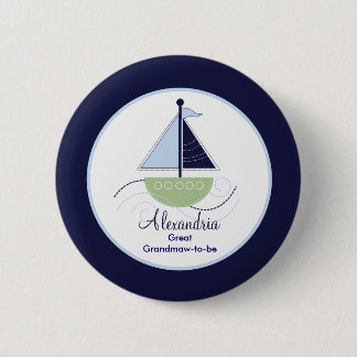 Badge Rond 5 Cm Bouton d'étiquette de nom de voilier tendance - Ve