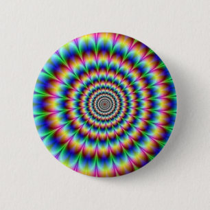 Badge Rond 5 Cm Bouton d'étoile