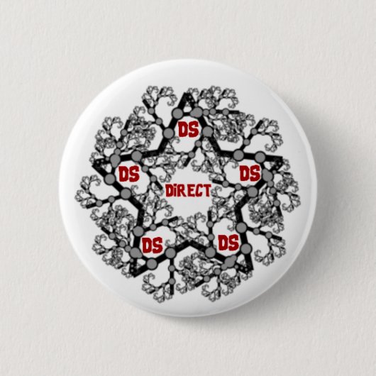 Badge Rond 5 Cm Bouton d'étoile de DS (Devant)