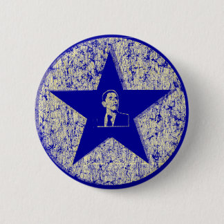 BADGE ROND 5 CM BOUTON D'ÉTOILE D'OBAMA