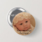 Badge Rond 5 Cm Bouton d'Evelyn (Devant & derrière)