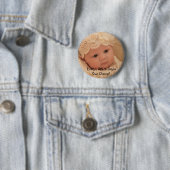 Badge Rond 5 Cm Bouton d'Evelyn (En situation)
