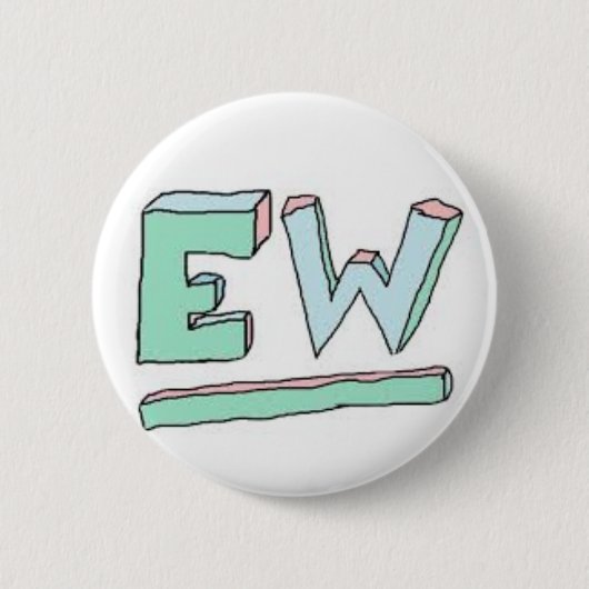 Badge Rond 5 Cm Bouton d'EW (Devant)