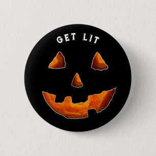 Badge Rond 5 Cm Bouton d'Halloween drôle