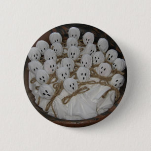Badge Rond 5 Cm Bouton d'Halloween Lollipop Ghosts