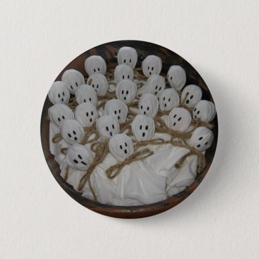 Badge Rond 5 Cm Bouton d'Halloween Lollipop Ghosts (Devant)