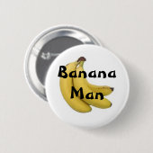Badge Rond 5 Cm Bouton d'homme de banane (Devant & derrière)
