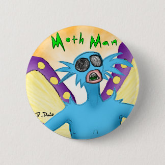 Badge Rond 5 Cm Bouton d'homme de mite