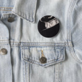 Badge Rond 5 Cm Bouton d'homme d'ombre (En situation)