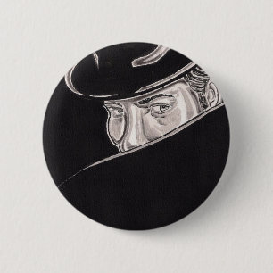 Badge Rond 5 Cm Bouton d'homme d'ombre