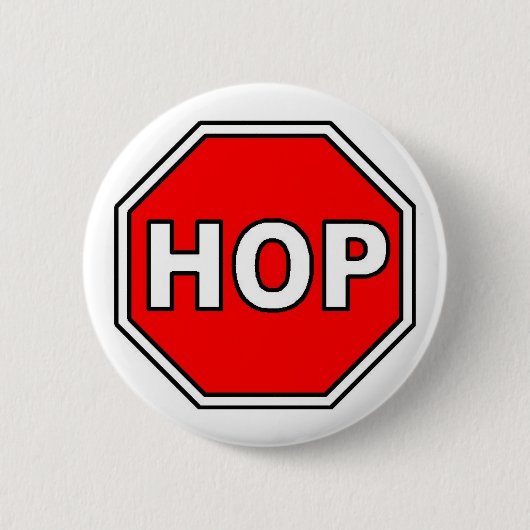 Badge Rond 5 Cm Bouton d'HOUBLON (Devant)