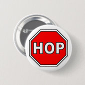 Badge Rond 5 Cm Bouton d'HOUBLON (Devant & derrière)