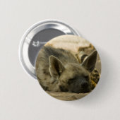 Badge Rond 5 Cm Bouton d'hyène de sommeil (Devant & derrière)